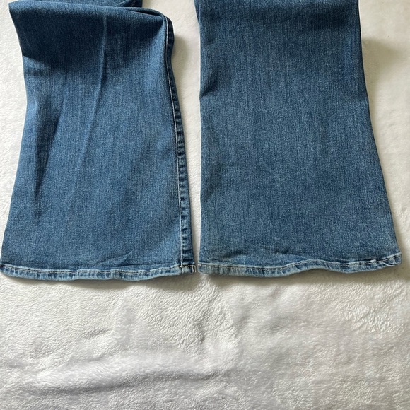 Frame Le High Flare Jeans Ashton Size 32 Blue LHF230 Stretch Denim - Picture 13 of 16
